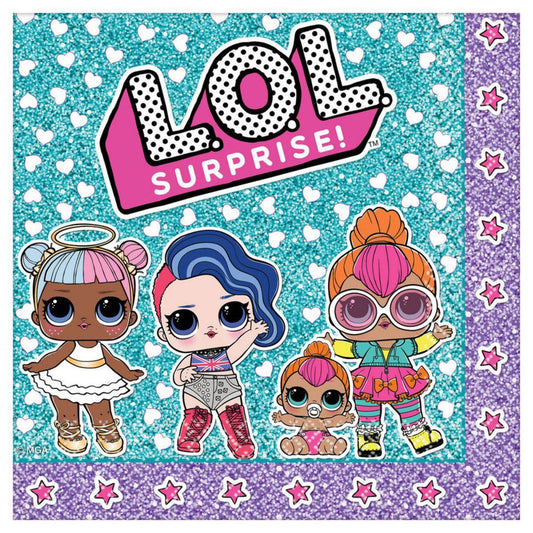 LOL Surprise Lunch Napkins Pack of 16