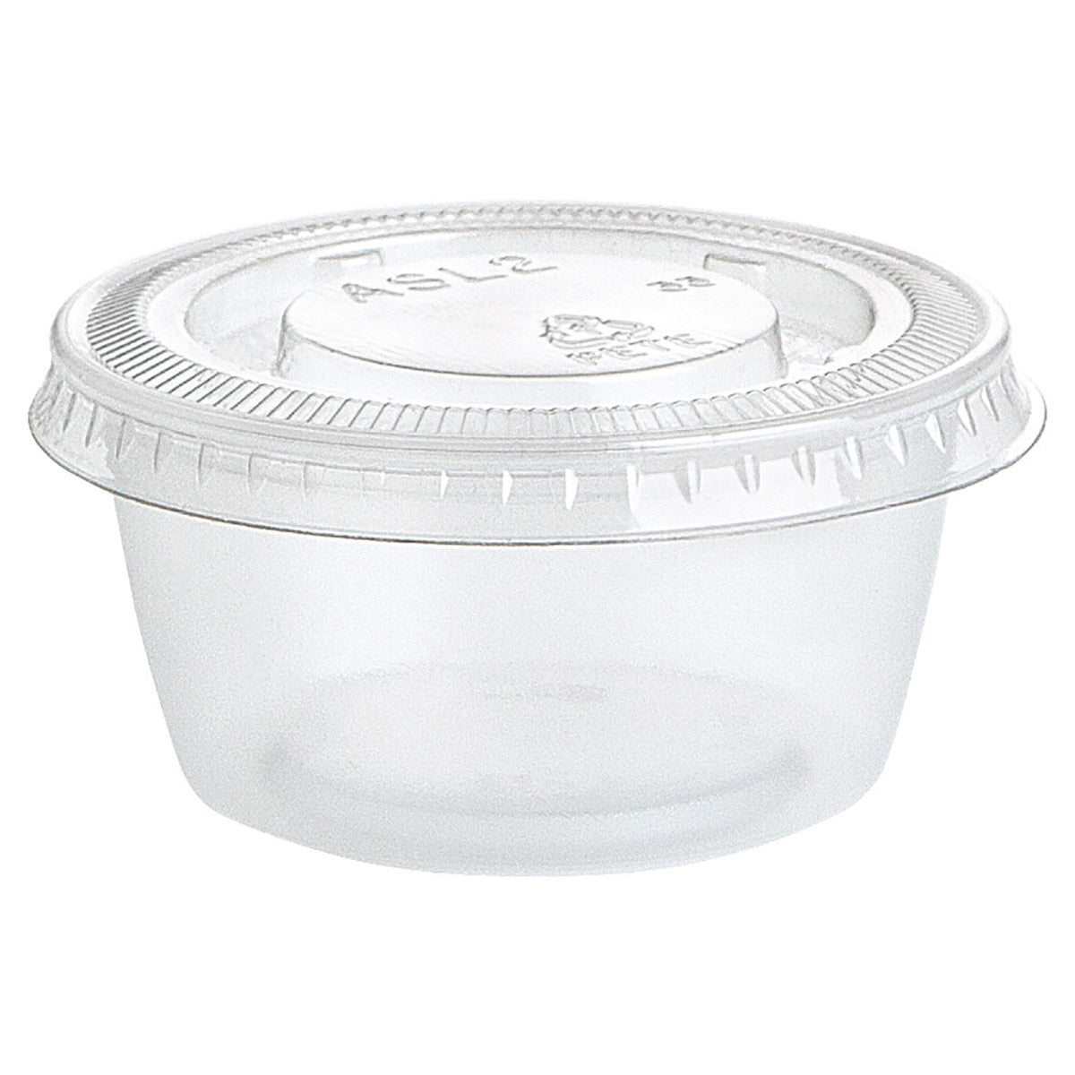 Reusable Clear Plastic Shot Glasses with Lids 59ml Pack of 25