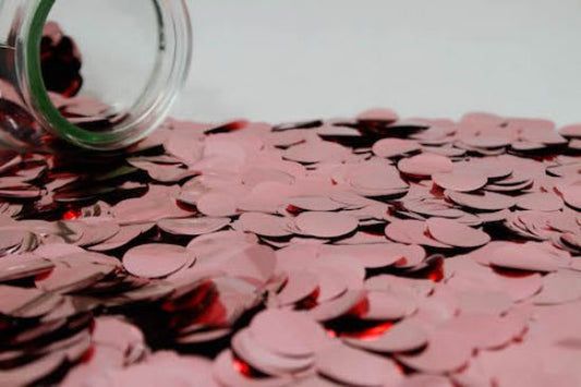 Metallic Confetti 2cm Light Pink 250g