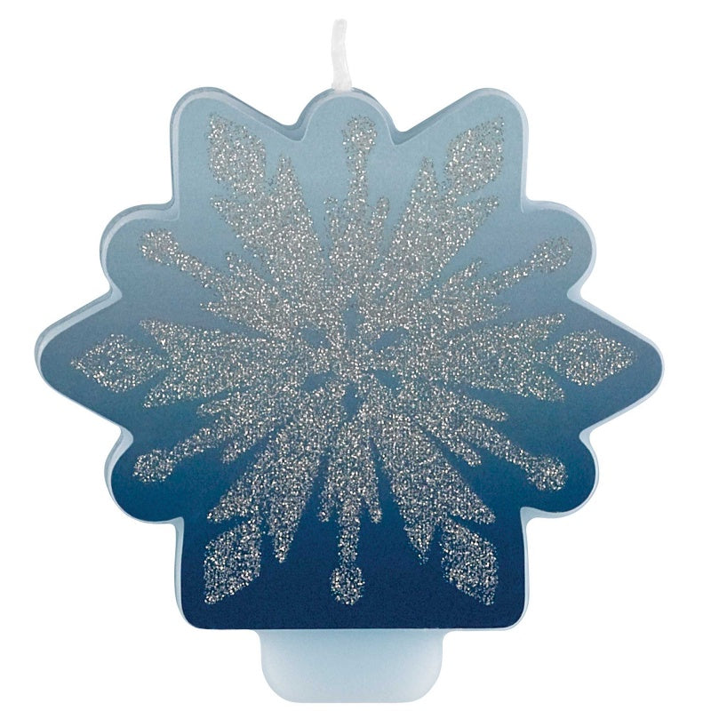Frozen 2 Glittered Birthday Party Candle