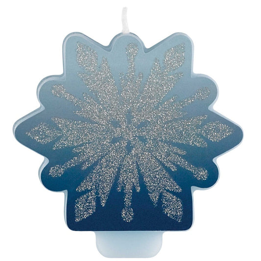 Frozen 2 Glittered Birthday Party Candle