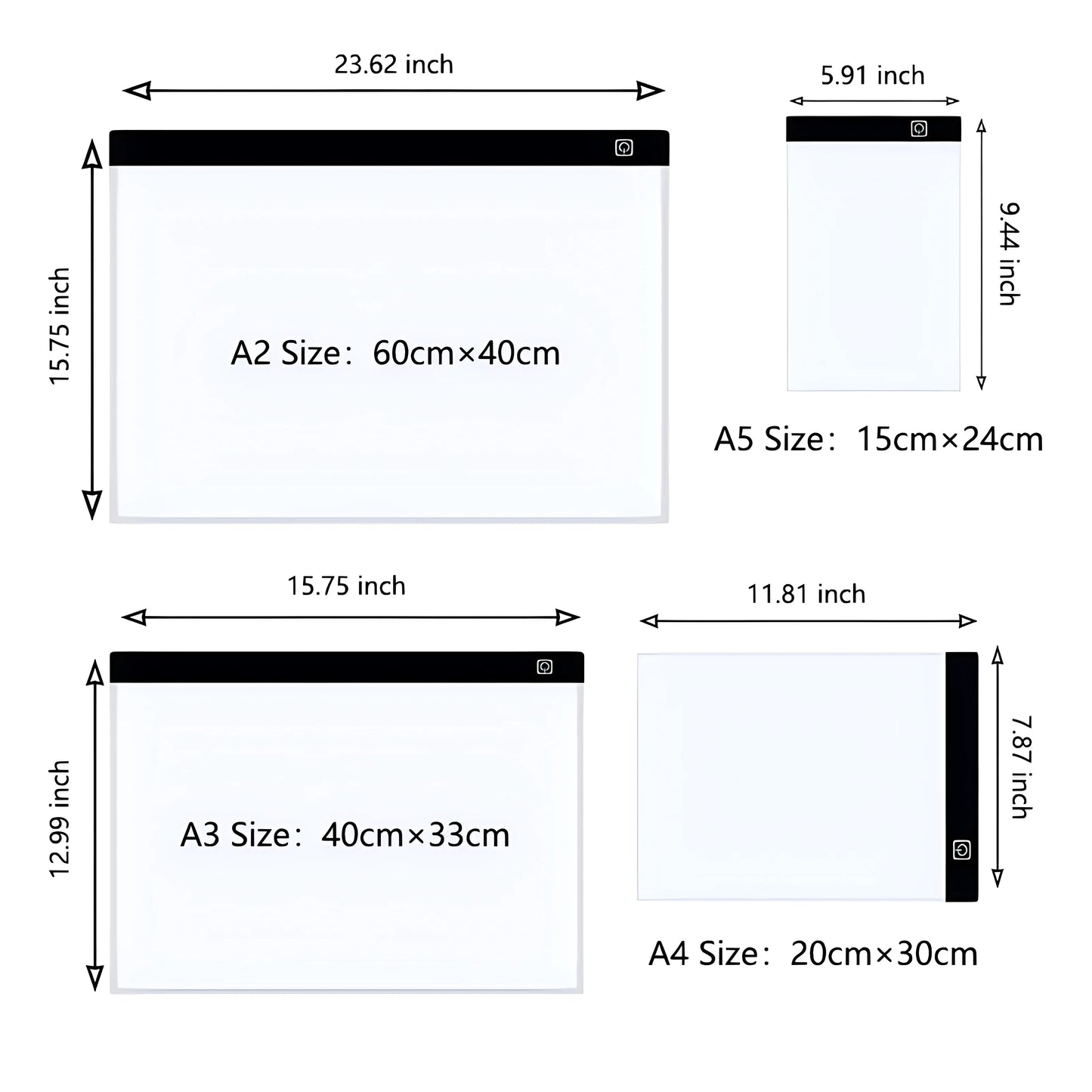 LED Photocopying Table Drawing Board Children's Light-transmitting Copying Table Brightness Adjustable Copy Board Painting Toys