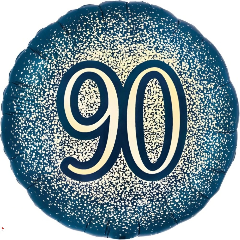 18 inch Metallic Glitter Navy Gold 90 Pack 1