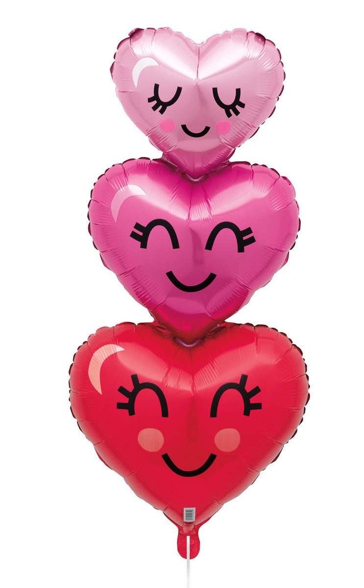 HAPPY HEARTS SHAPED FOIL BALLOON