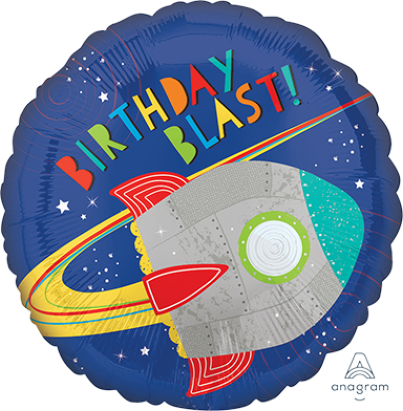 45cm Standard HX Blast off Birthday Blast Rocket S40
