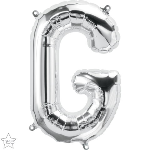 FOIL BALLOON 16" LETTER SILVER #G