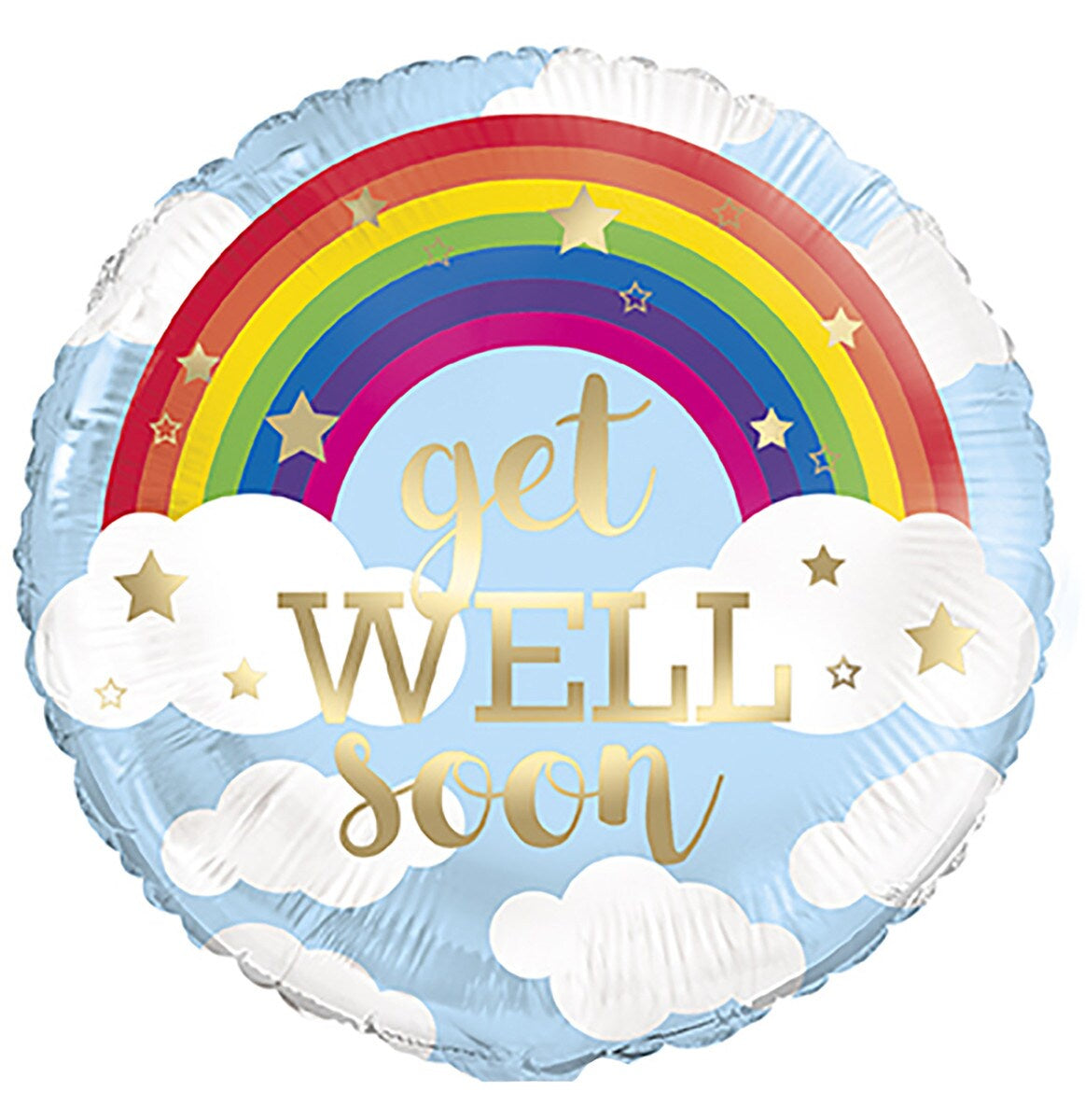 Rainbow Get Well Soon 45cm (18") Foil Balloon
