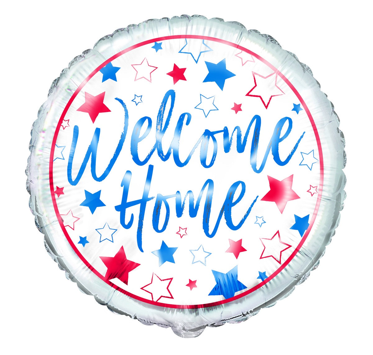 Red, White, Blue Welcome Home 45cm (18") Foil Balloon