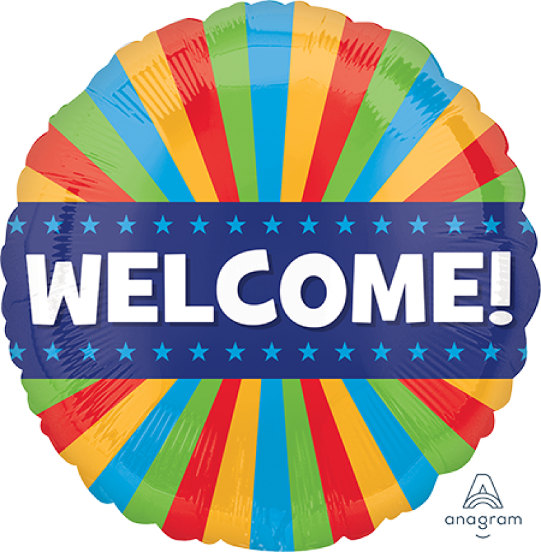 Foil Balloon 45cm Standard Welcome Blitz