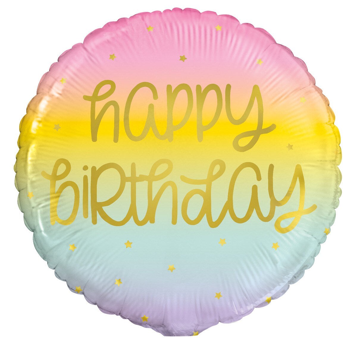 Rainbow Star Happy Birthday 45cm (18") Foil Balloon