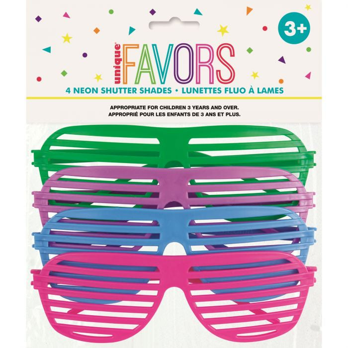 Party Favors Neon Shutter Shades
