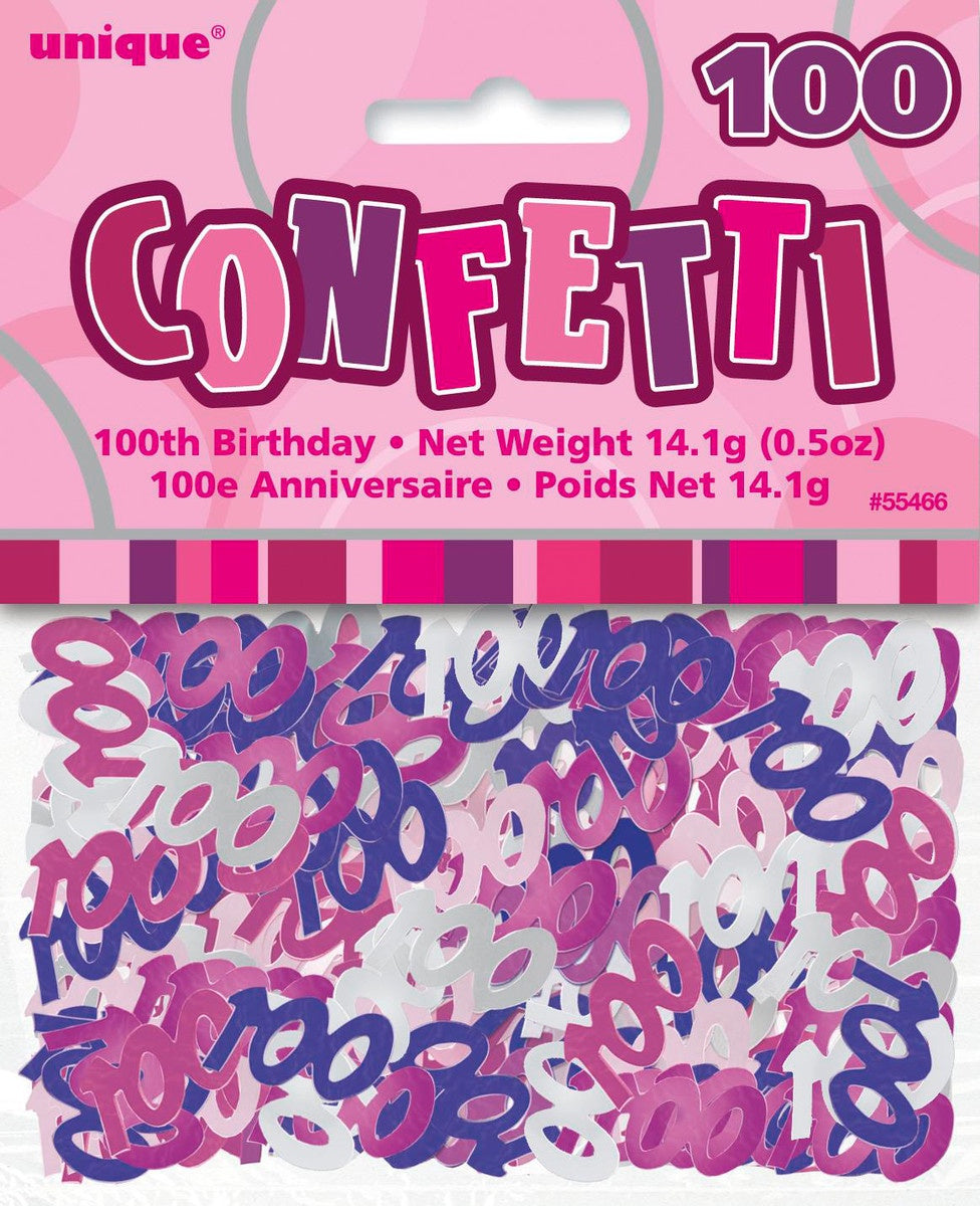 GLITZ PINK CONFETTI .5oz - 100