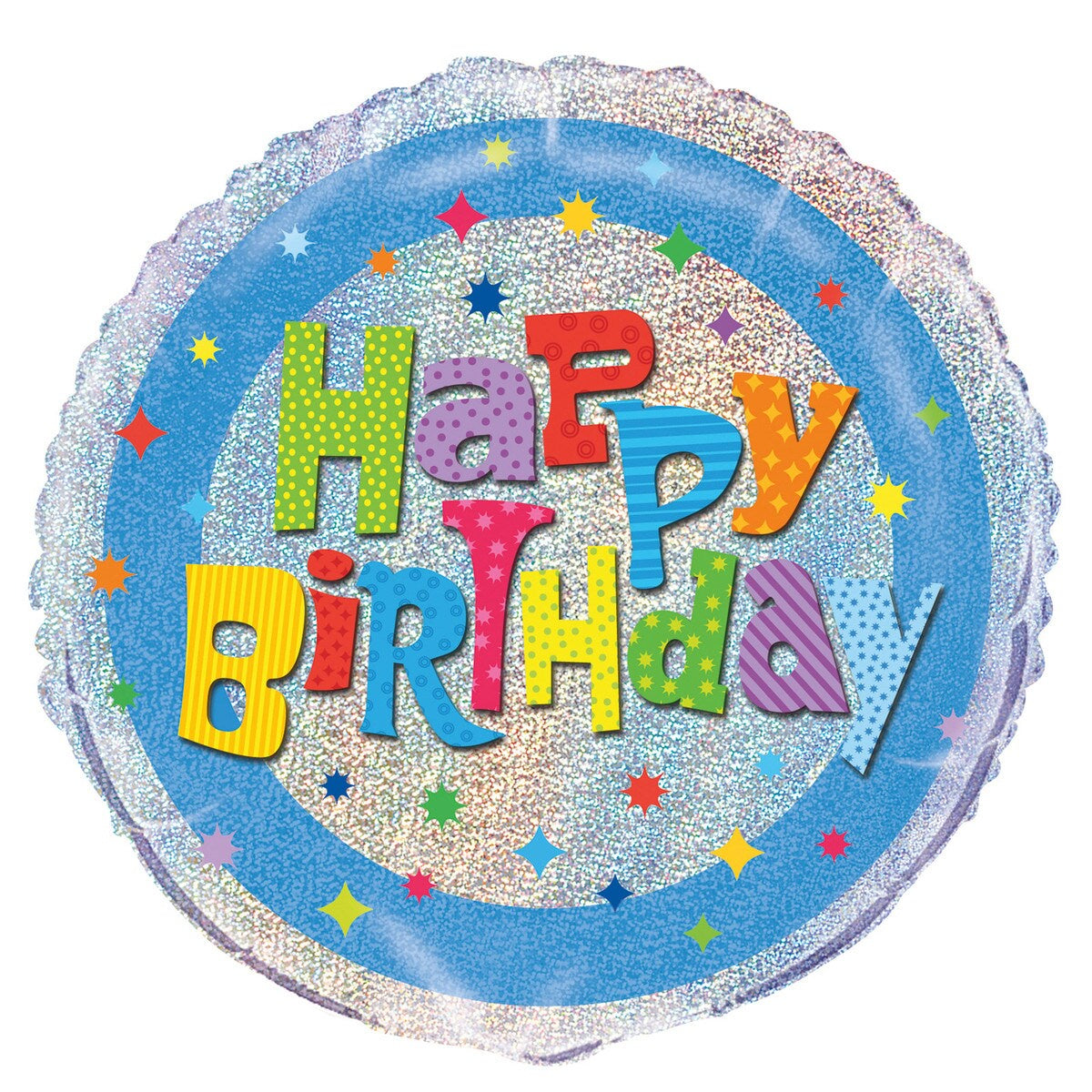 Wacky Birthday 45cm (18") Foil Prismatic Balloon