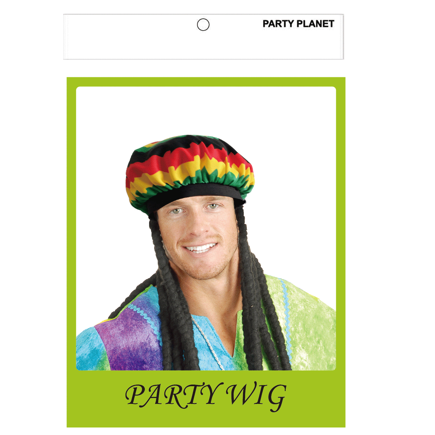 Rasta Hat With Dreadlocks Wig