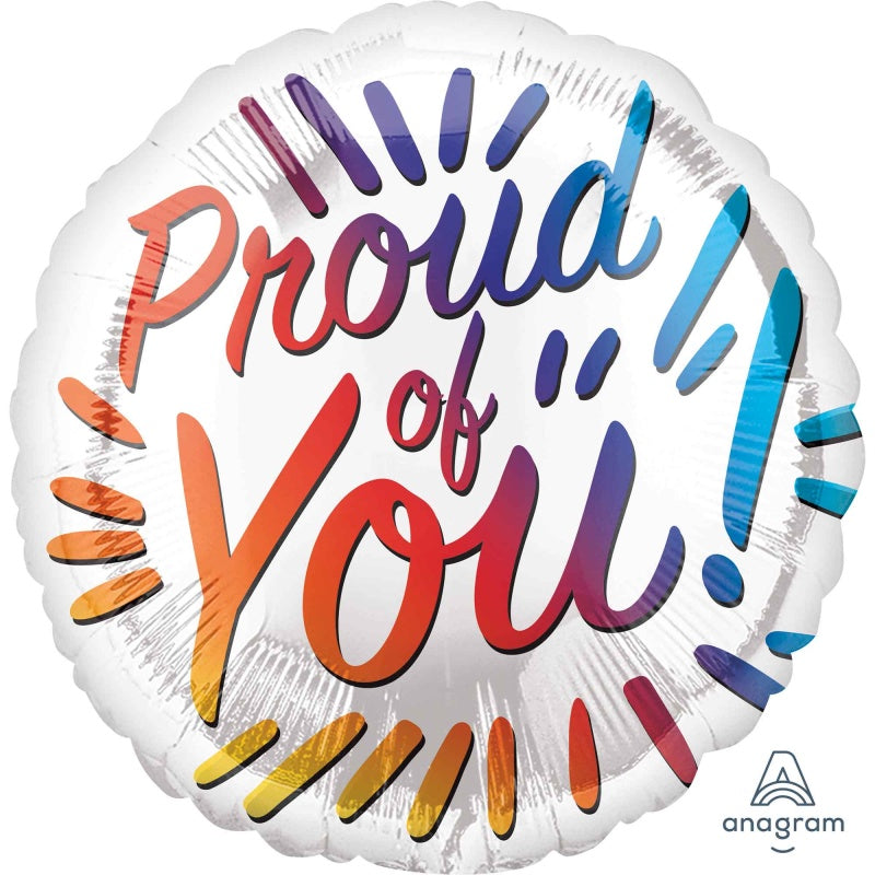 Foil Balloon 45cm(18") Proud of You Rainbow