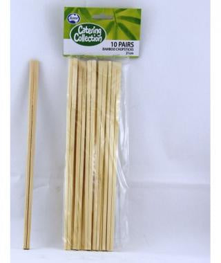 BAMBOO CHOPSTICKS 21CM PACK OF 10