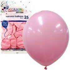 Occasions Macaron Balloon (30CM) Pack 25 - Patel Pink