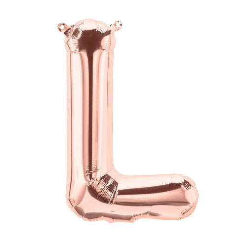 FOIL BALLOON 16" LETTER ROSE GOLD #L
