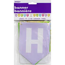 Happy Easter Pennant Banner 7'