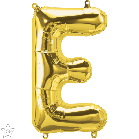 Foil Balloon 16" Letter Gold #E