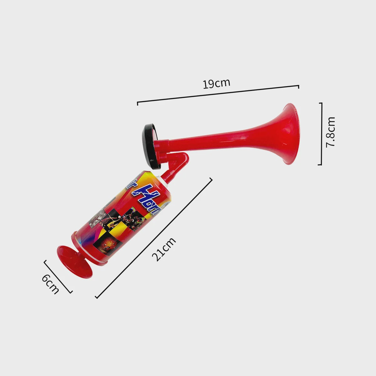 Air Horn Hand Pump – Red (Manual Pump No Gas)