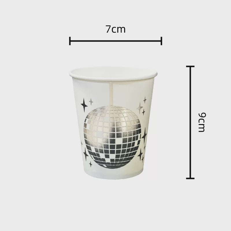 Disco Ball Paper Cup Pack of 8