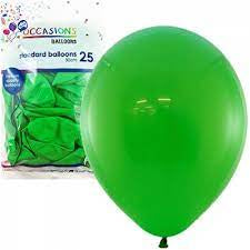 Occasion Balloon Std (30cm) Pack 25 - Emerald Green