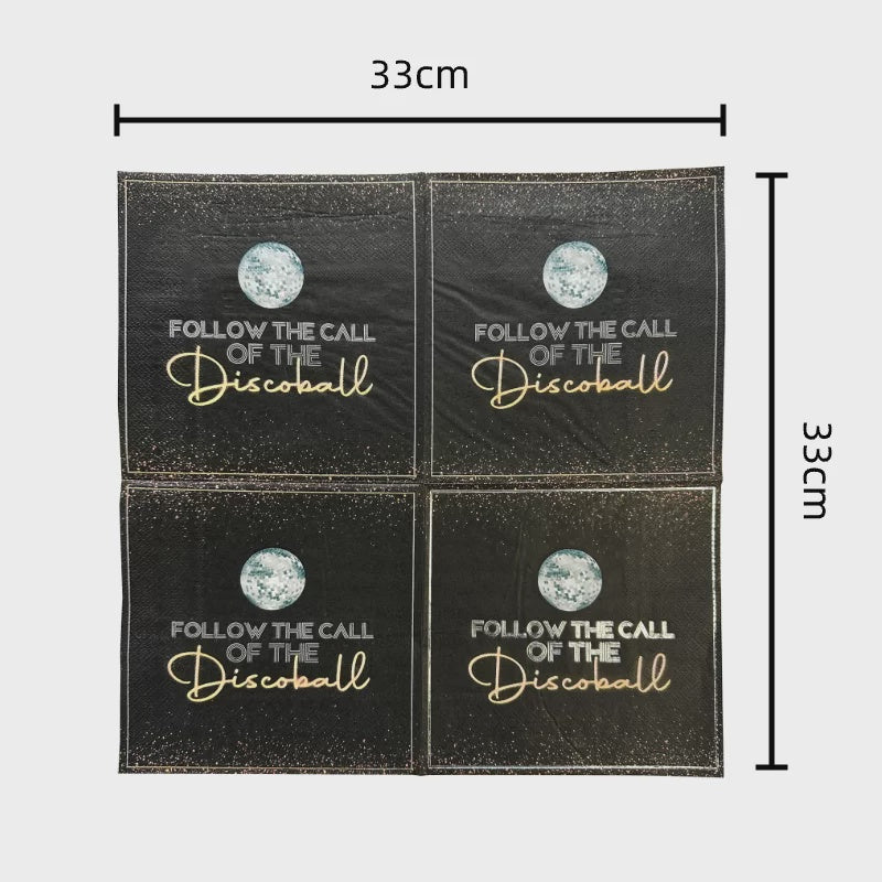 Disco Ball Napkins Pack of 12