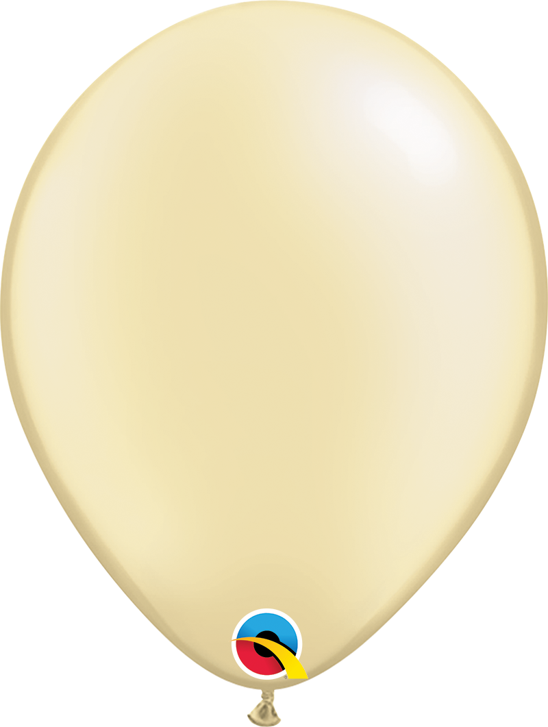 LATEX BALLOON 5"(12CM) METALLIC IVORY PACK OF 100