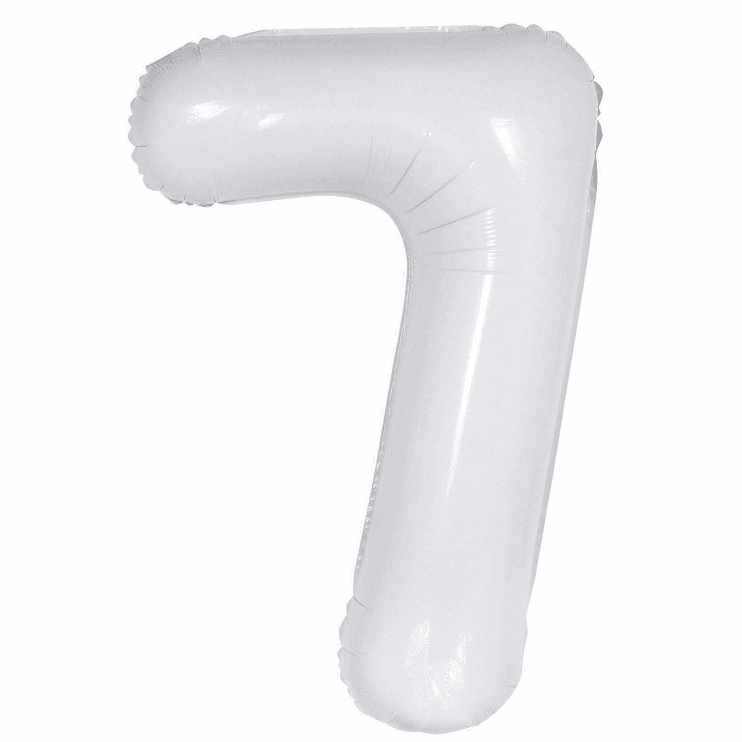 Large Foil Number Balloon 34"(86cm) White 7