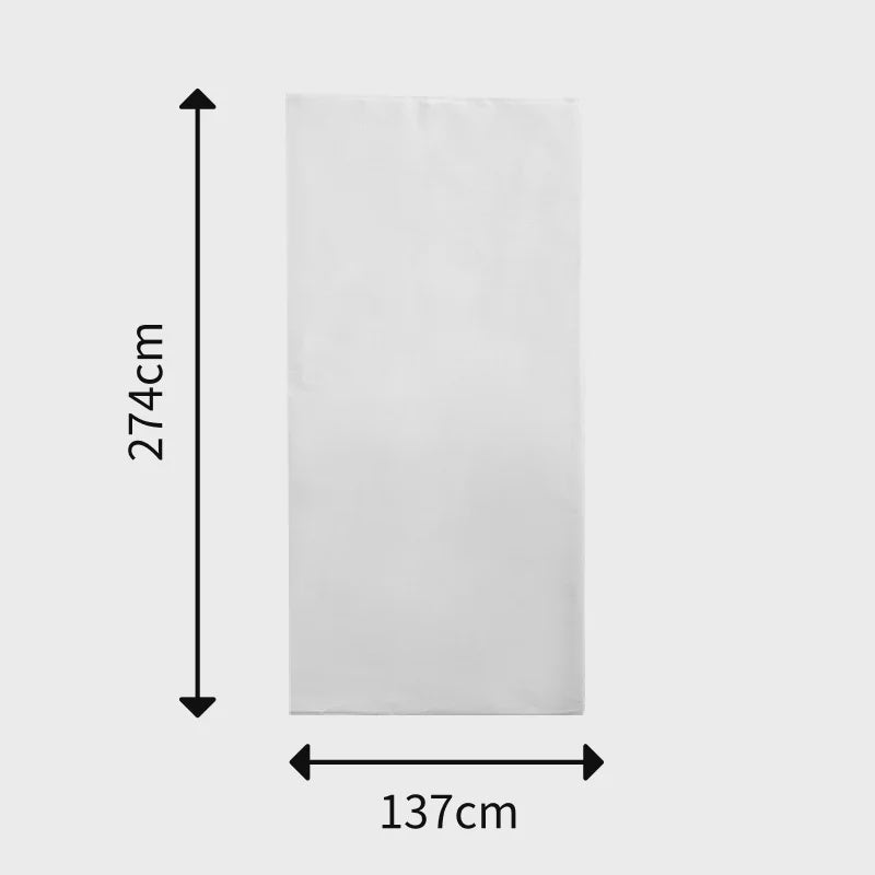 Plastic Table Cloth – White (274 × 137cm)