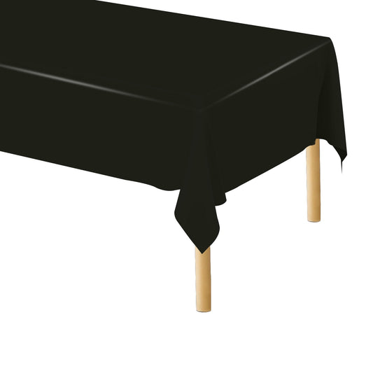 Black Cut to Size Plastic Tablecloth
