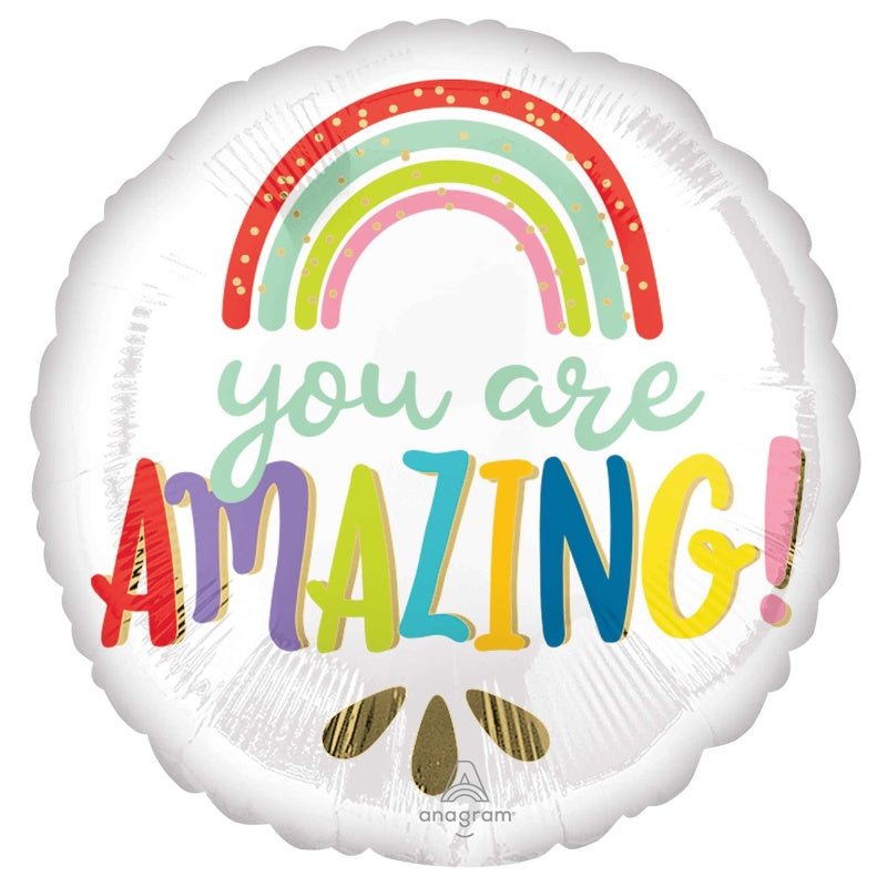 Foil Balloon 45cm(18") You Are Amazing Rainbow
