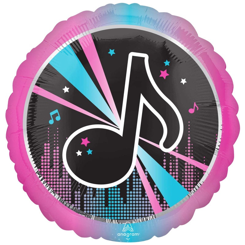 Foil Supershape Jumbo Music Note Printed Internet Famous