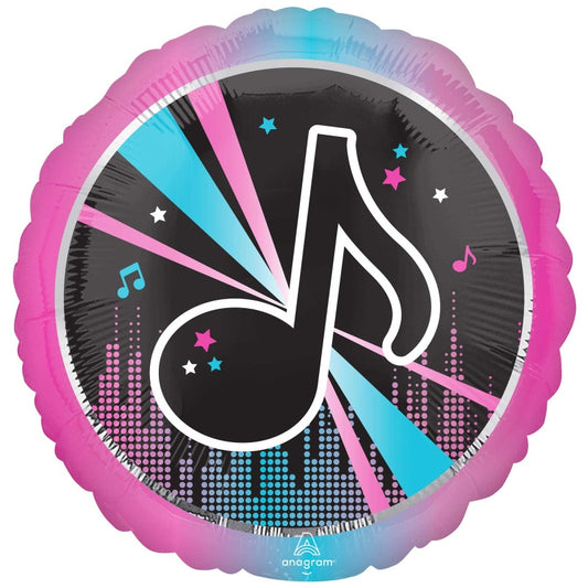 Foil Supershape Jumbo Music Note Printed Internet Famous