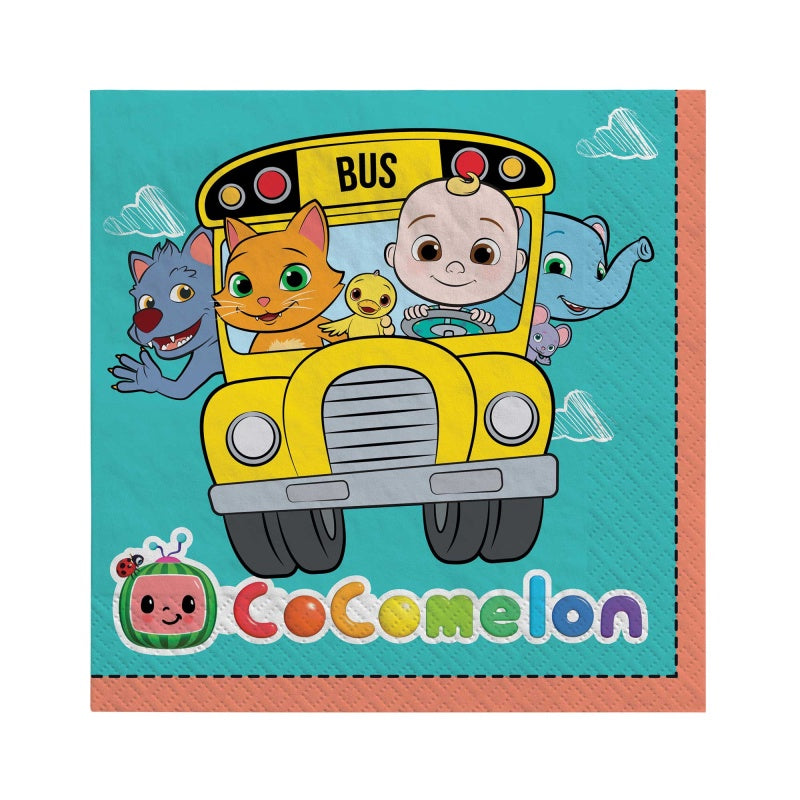 Cocomelon Lunch Napkin pack of 16