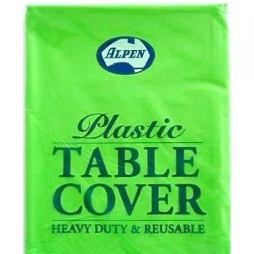 Round Plastic Tablecover Lime Green