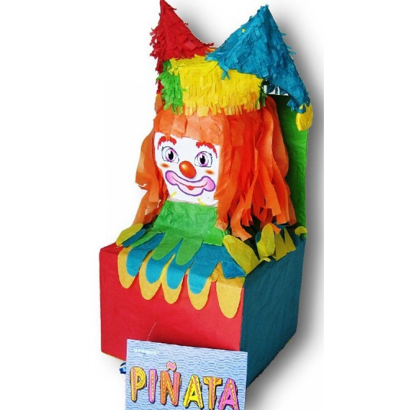 Pinata Jack In Box – 45.7cm H x 19.5cm W x 19.5cm D (18" x 7.7" x 7.7") – Fun and Interactive Party Game – Perfect for Birthday Parties and Celebrations