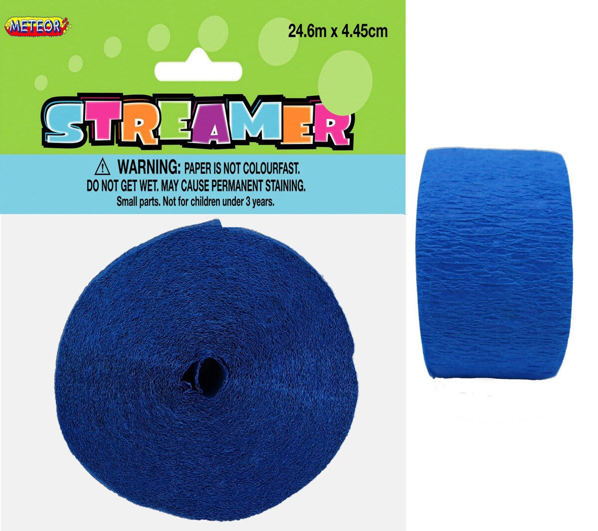Crepe Streamer Royal Blue 1 x 24m (81ft)