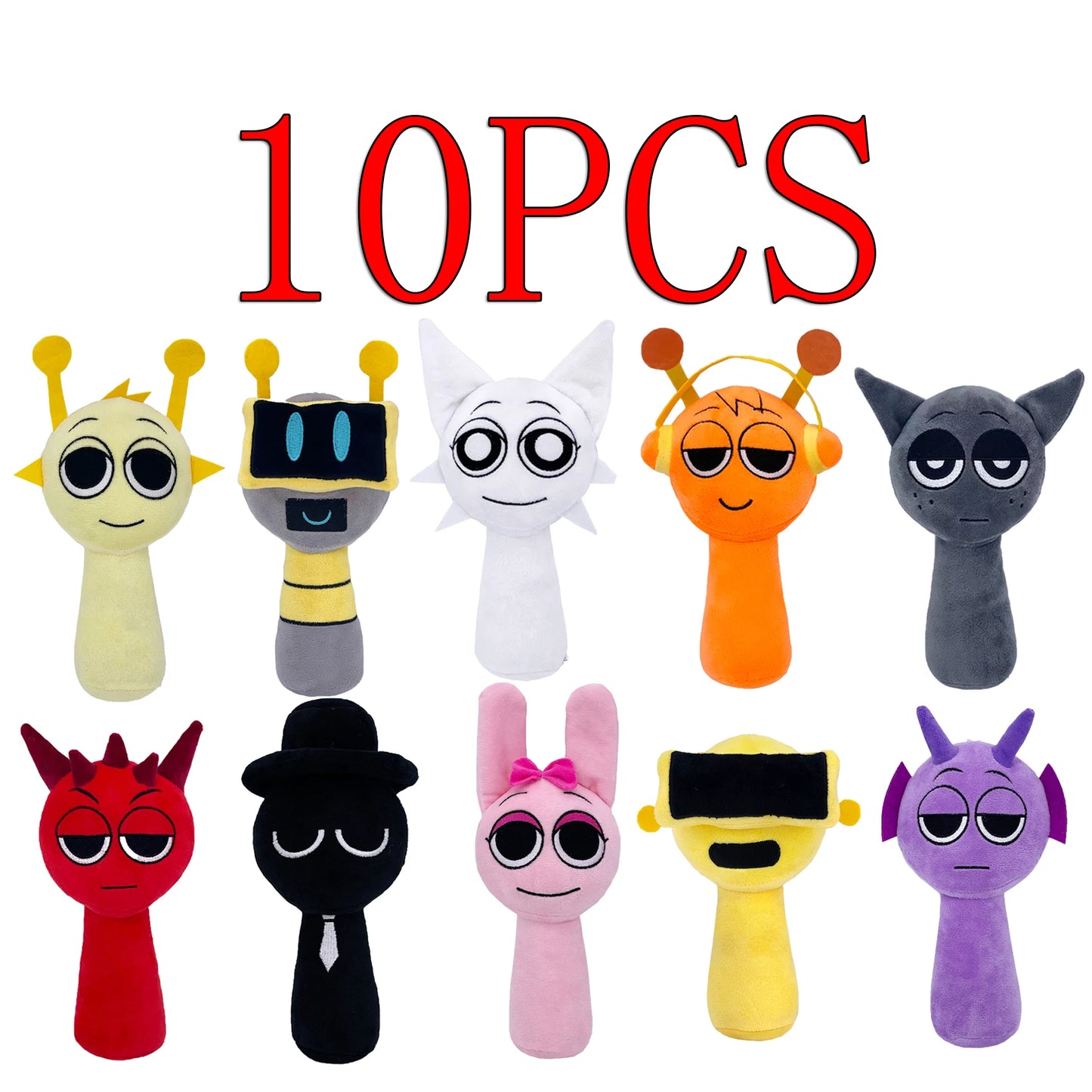 Plush Toys Sprunki Incredibox Plush Doll Sprunki Game Cartoon Pillow Kids Birthday Gifts Stuffed Dolls Christmas Gift