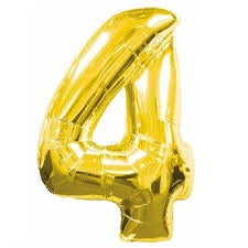 Foil Balloon 35cm Gold 4