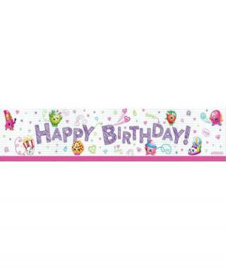 Shopkins Happy Birthday Party Banner