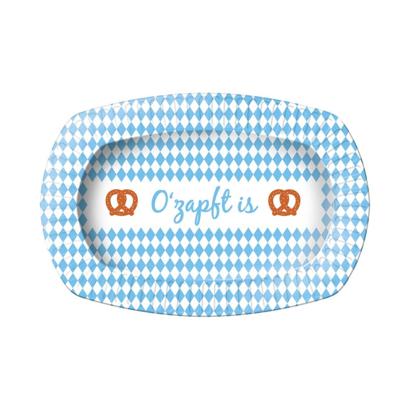 Oktoberfest Shape Paper Plates pack of 8