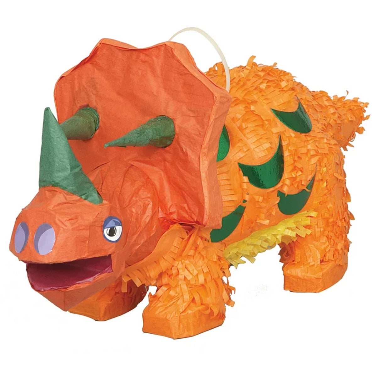 Pinata Triceratops Dinosaur 20cm H x 50cm W (8" x 20")