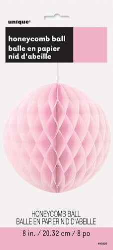 Honeycomb Ball Light Pink 20cm (8")