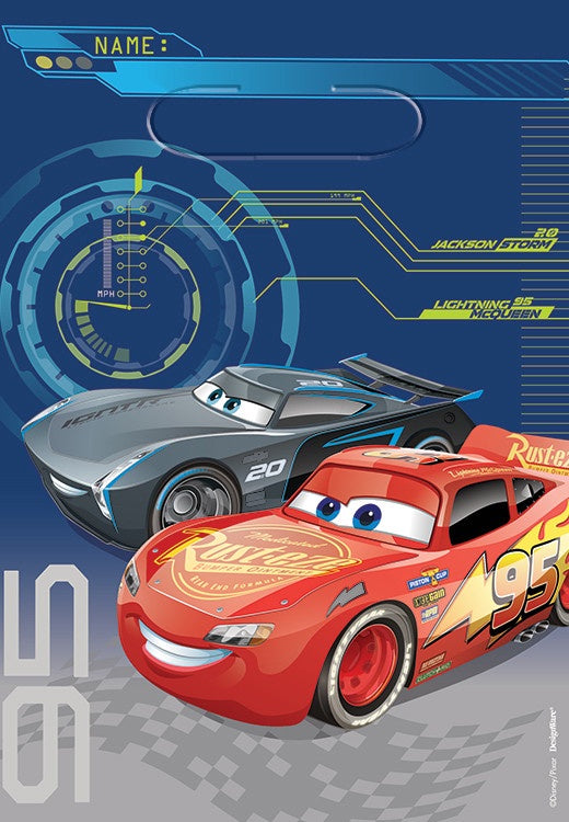 Cars 3 Loot Bags Pk8