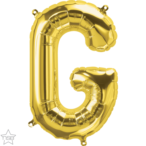 Foil Balloon 16" Letter Gold #g