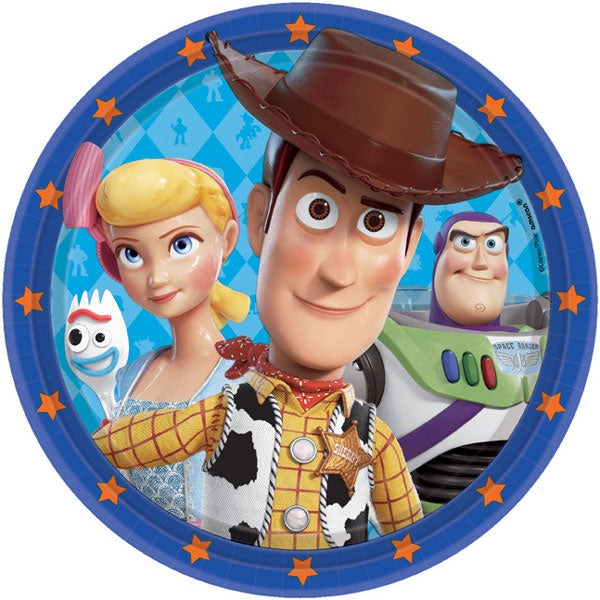 Toy Story 4 Paper Plates 9"/23cm Pack Of 8
