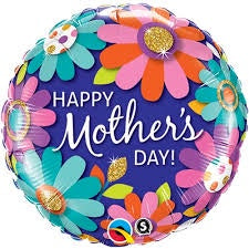 Mother's Day Fashion Floral Foil Balloon 18"(45cm)