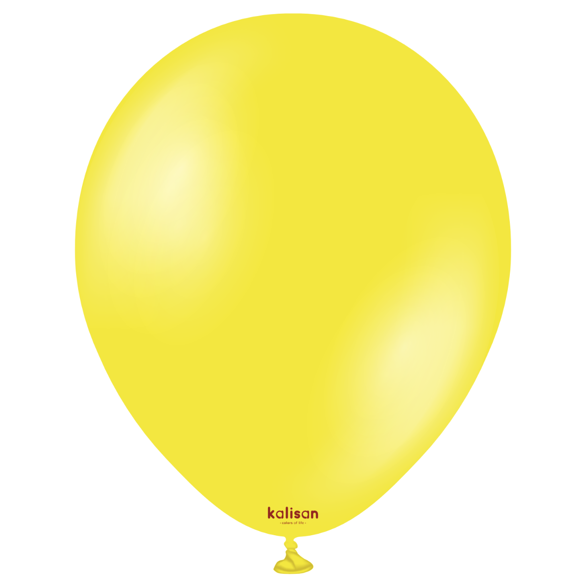 Kalisan Metallic Yellow Latex Balloons 28cm Pack of 50